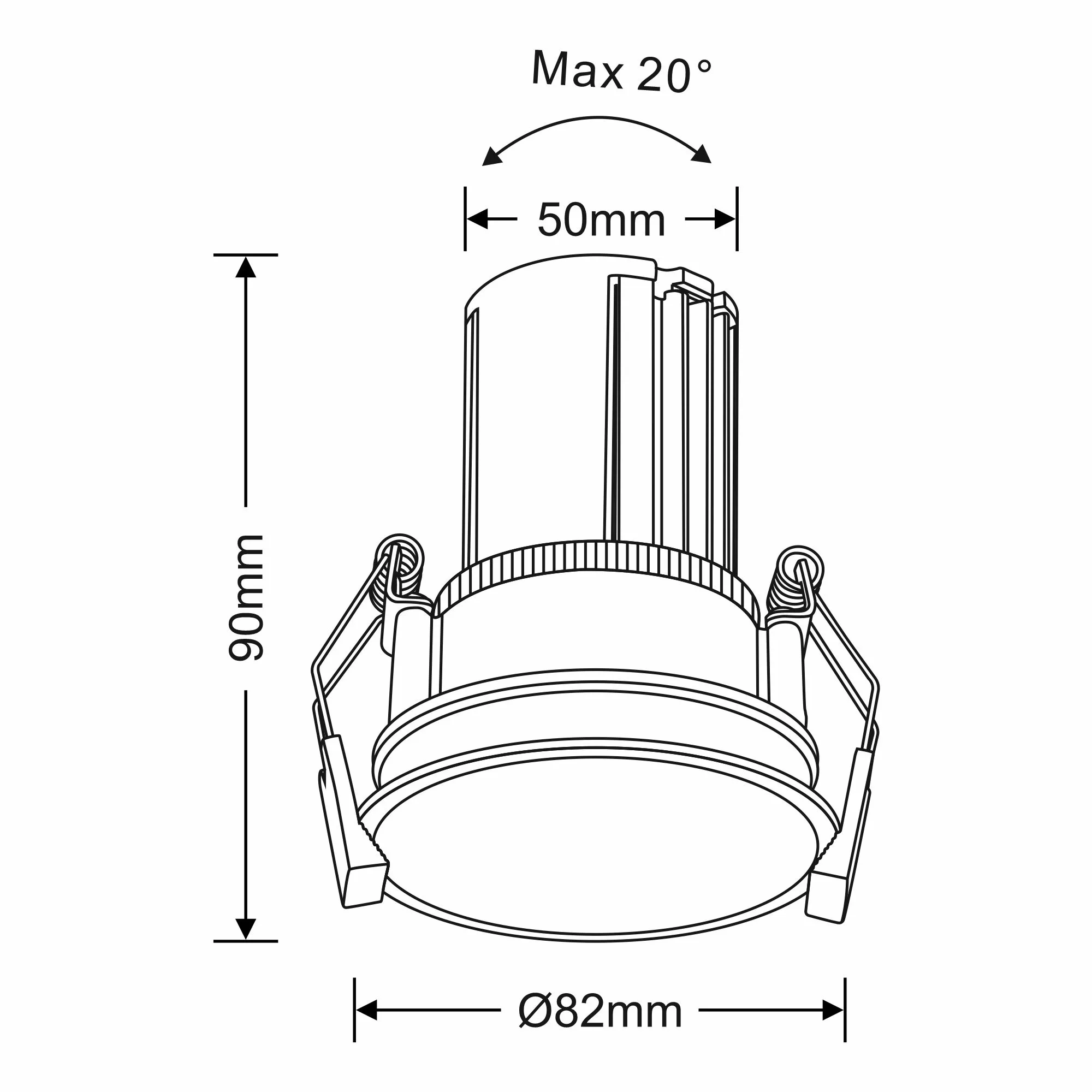 Bania A 9 Recessed Ceiling Luminaires Dlux Round Recess Ceiling